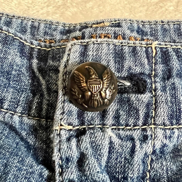Ralph Lauren Vintage 90's Y2K Denim Shorts - Size 8 - Picture 9 of 11